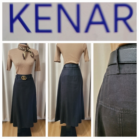 Linen MAXI Skirt/ M / 8 - Picture 1 of 4